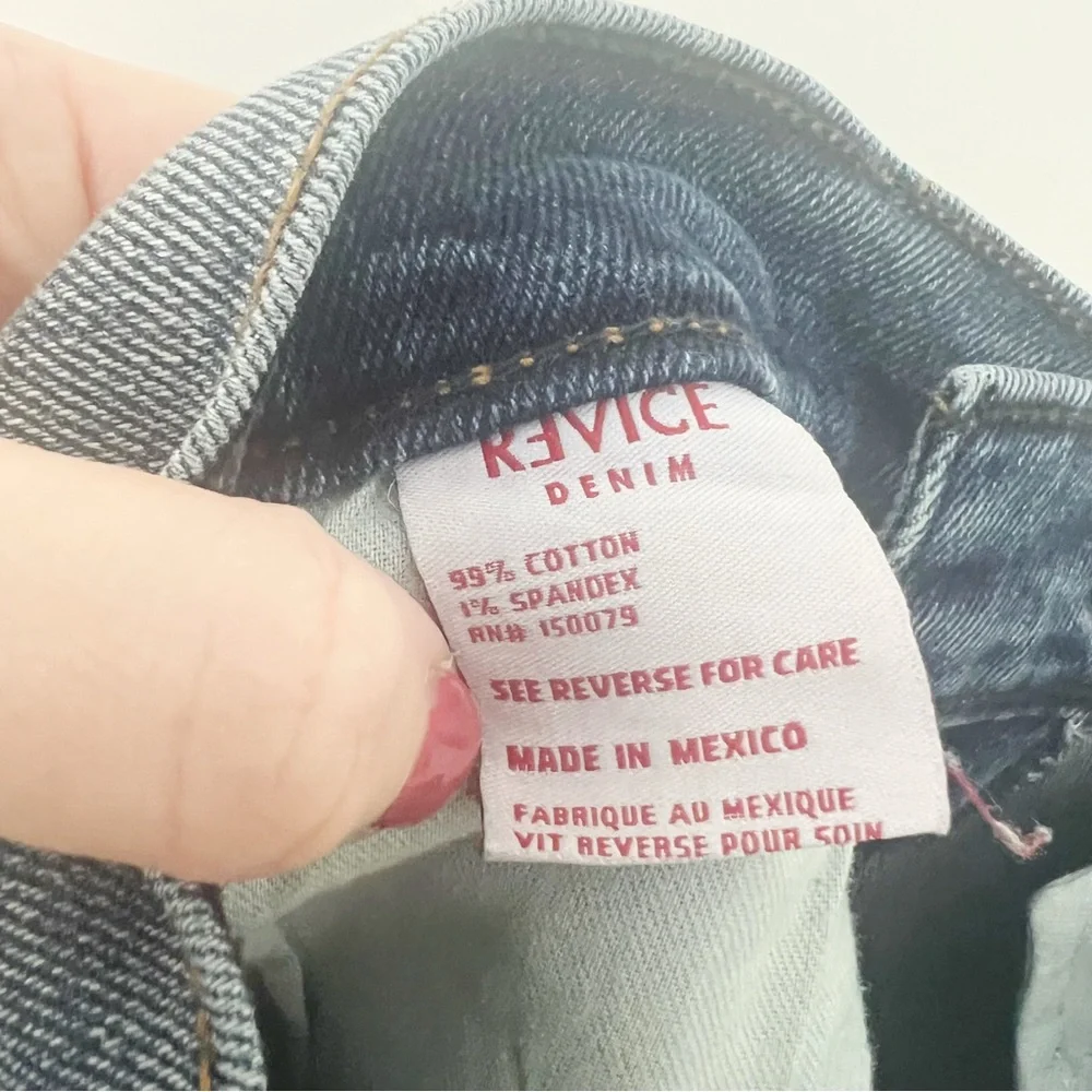 Revice Cali Denim Star Venus Crops Jeans Lightyear Wash NWOT Size 28